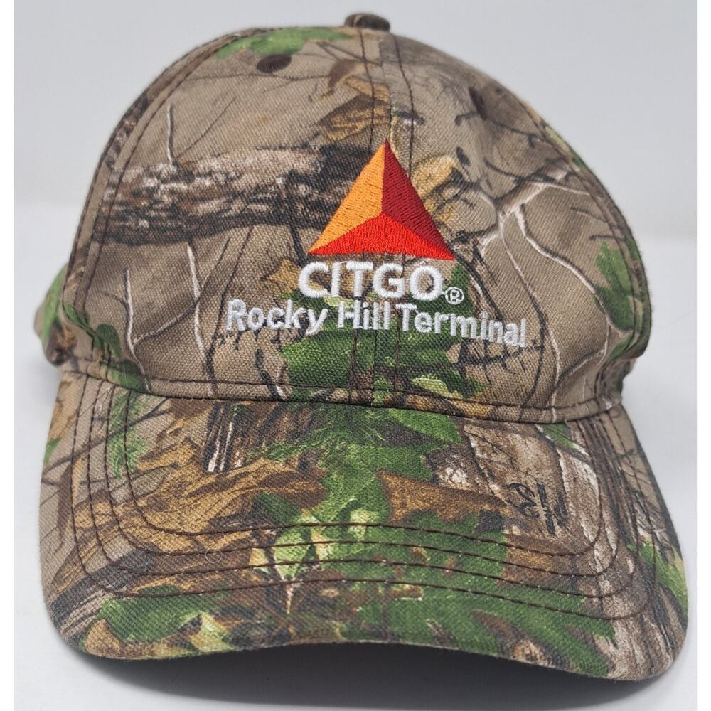 Citgo Rocky Hill Terminal Camouflage Hunting Fishing Velco Snapback